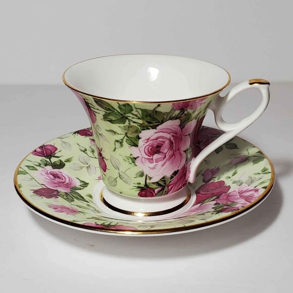 Royale Garden Teacup and Saucer Chintz Collection - Picture 2 of 7